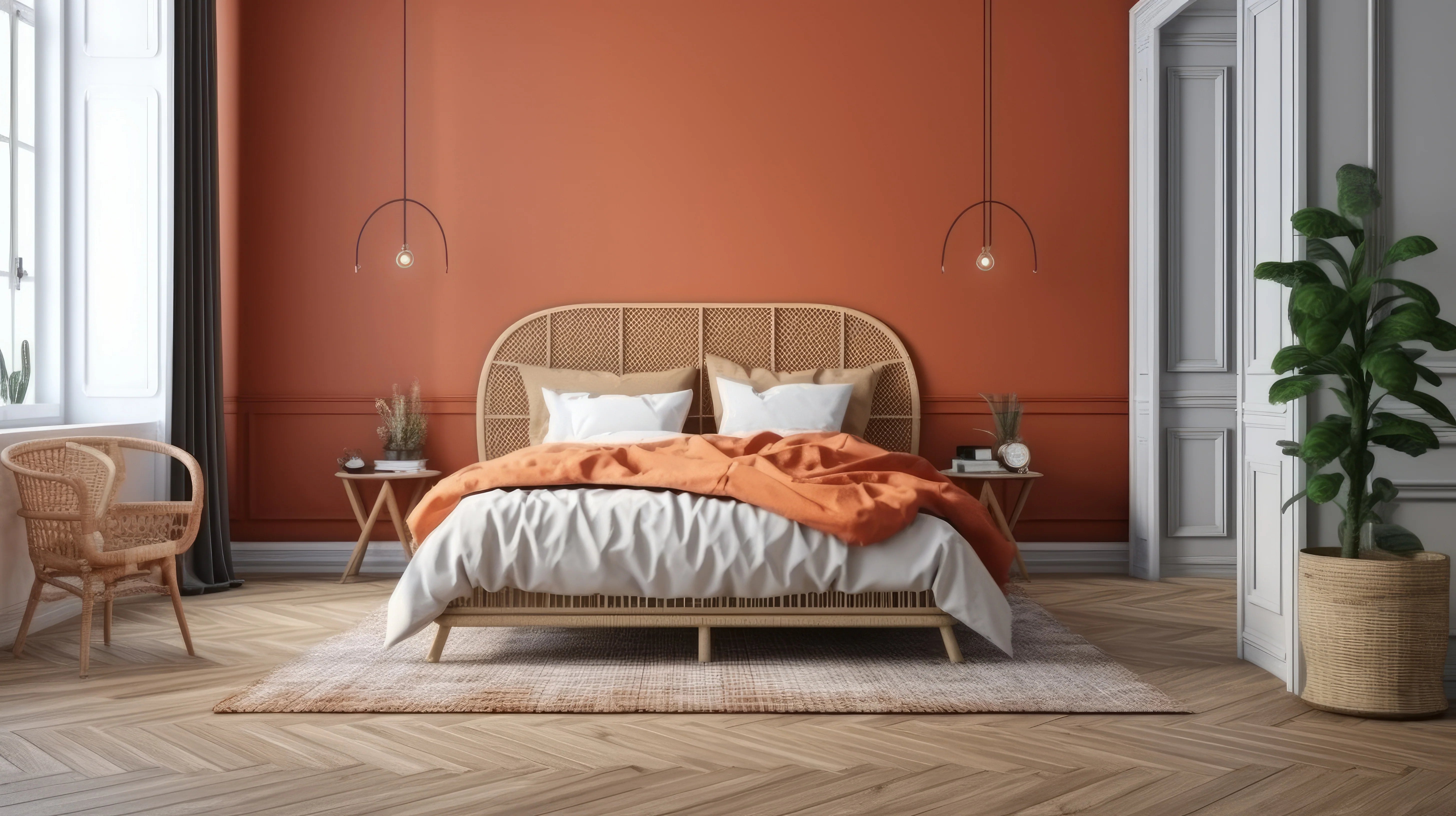 ¿Cómo distribuir 2 colores en un dormitorio?