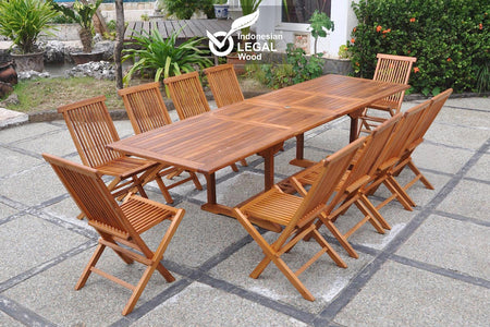 Conjunto des jardin 10 sillas lubok
