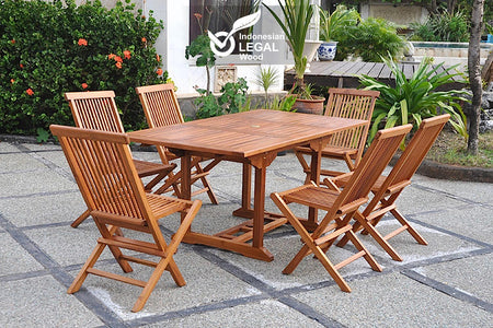 Conjunto de jardin 6 sillas Lubok