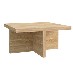 Mesa de centro de madera escandinava Munich Concept U Fondo blanco 2