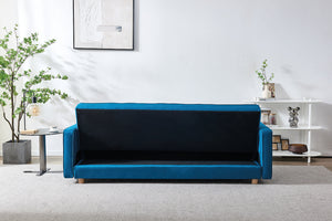 Sofá de estilo escandinavo convertible azul de 3 plazas copenhague