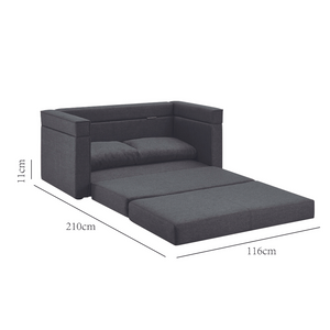 Sofa convertible 2 plazas Riag - dimensiones 2