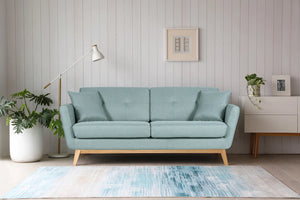 sofa derecho escandinavo 3 plazas-hoga verde agua ambiente Concept U