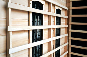 Sauna de infrarrojos de 2 plazas en madera con cromoterapia Narvik zoom 3