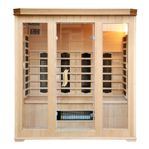 Sauna de infrarrojos para 4/5 personas - Cromoterapia Narvik fundo blanco