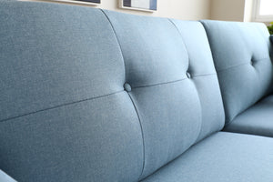 Sofá de estilo nórdico y chic Hoga Azul pastel zoom 1