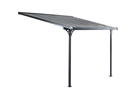 Cubierta de pared, pérgola para coche de 3,75 x 2,55 m