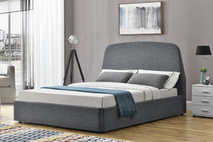 Estructura de cama con cajón 140x190cm gris Nacka