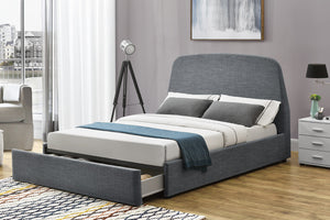 Estructura de cama con cajones gris 2 plazas Nacka 160x200 cm