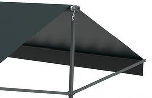 Toldo gris con lona impermeable Iseo zoom 3