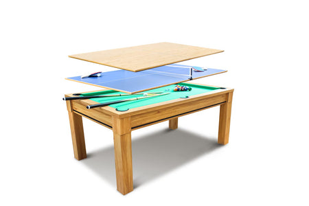 Mesa de comedor, mesa de billar y ping-pong