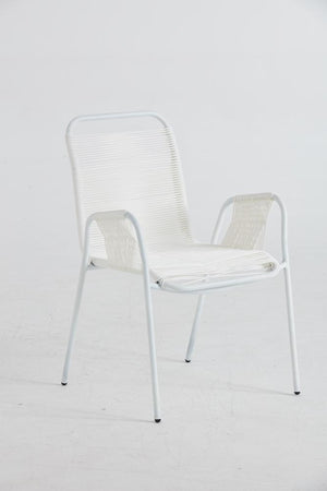 Conjunto de jardin de aluminio de 6 plazas + sillas