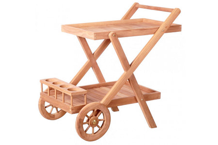 Mesa auxiliar de teca Kereta
