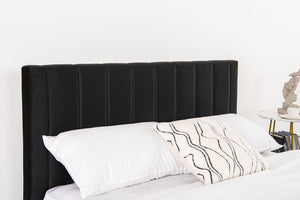 cama terciopelo negro 160x200 cm zoom 3