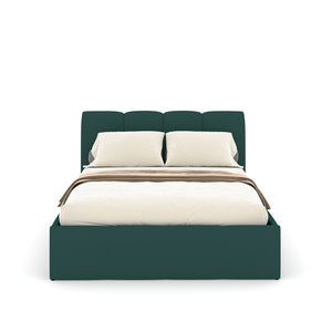 Almacenamiento en la nube 140 x 190 cm terciopelo verde Baltimore Packshot  frontal concept u