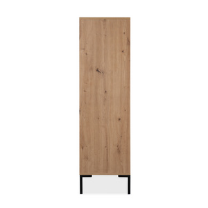 Cómoda madera diseño Navi cuadrada fondo blanco lateral Concept-U