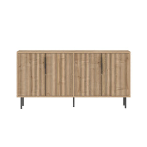 Aparador de 4 puertas de madera con revestimiento de madera concept u
