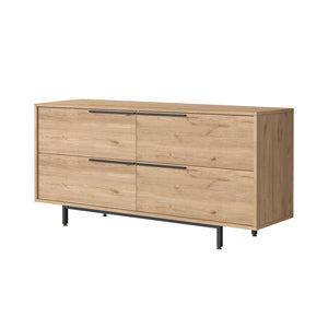 Aparador de 4 puertas de madera tamaño abey 3 cuartos concept u