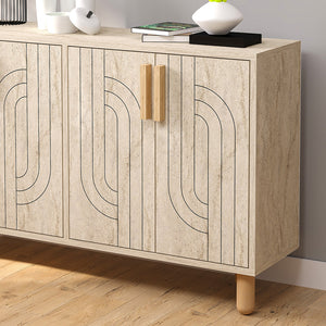 Aparador de 4 puertas de travertino Rody Zoom concept u