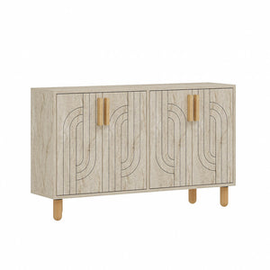 Aparador de 4 puertas travertino rody packshot 3 cuartos concept u