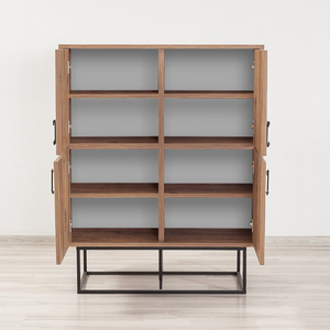 Aparador vintage de madera Bresov con ambiente y cara concept u