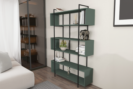 Biblioteca de diseño gris claro, rectángulo Luli cocnept u