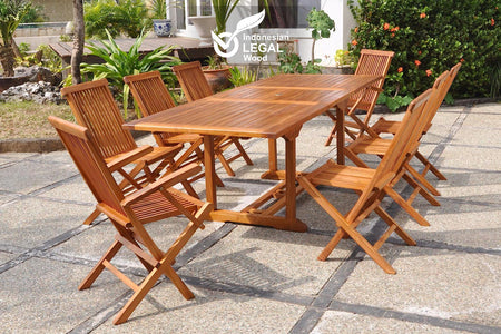 Conjunto de jardin 6 sillas y 2 sillones