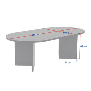 Dimensiones de la mesa de centro ovalada de travertino LYU concept u