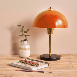 Lámpara de mesa con forma de hongo naranja escritorio Armance concept u