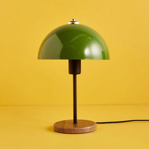 Lámpara de mesa con forma de hongo verde Agnes foto del paquete concept u