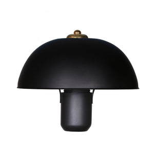 Lámpara de mesa de metal negro con sombrero Agatha concept u