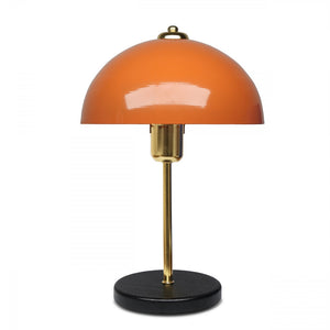 Lámpara de mesa naranja con forma de hongo Armance paquete de fotos concept u