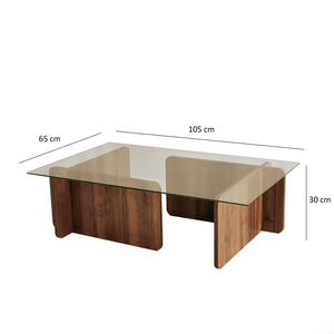 Dimensiones de la mesa de centro de diseño Nula