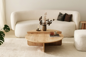 mesa de centro rectangular carlow de diseño madera