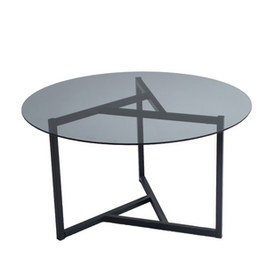 mesa de centro de cristal mia concept u fondo blanco