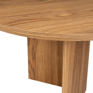 Mesa de centro ovalada de madera con patas redondeadas modelo Raav Zoom concept u
