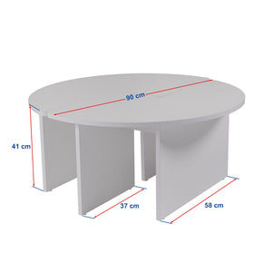 Mesa de centro redonda Duo-Travertino dimensiones Apix concept u