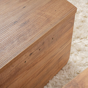 Mesa de centro redonda con podio de madera sistema de podio integrado concept u