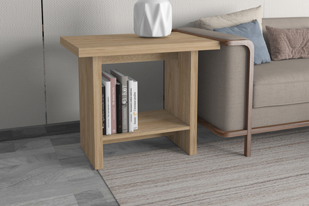 Mesita de noche de madera escandinava Vienna Concept U