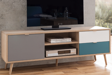 Mueble TV tricolor escandinavo Perast