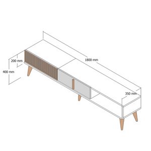 Dimensiones del mueble TV Nola