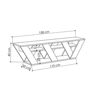 Dimensiones del mueble tv noli design