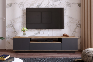 Mueble TV Tyro Madera y gris