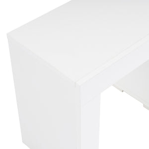 Mueble de TV con 2 armarios blanco base fondo blanco zoom concept u