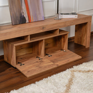 Mueble de TV con dos armarios de pino y juxe armarios Zoom concept u