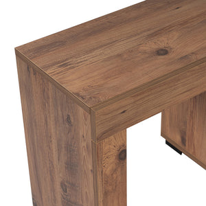 Mueble de TV con dos armarios pino y juxe fondo blanco zoom concept u