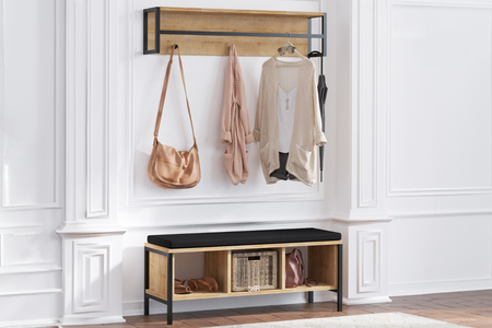 Mueble de entrada rectangular de madera de pared Torun concept u