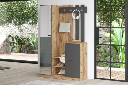 Mueble de entrada Anka con espejo.