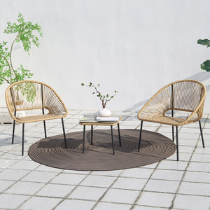 Muebles de jardín Son, 2 plazas, natural, Acapulco, 3 cuartos concept u