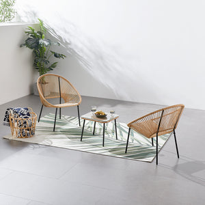 Muebles de jardín, sillón de 2 plazas, ambiente natural Acapulco, 3 cuartos concept u